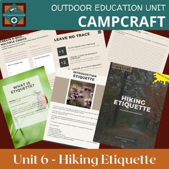 Preview of Outdoor Education Unit - Hiking Etiquette