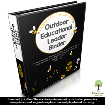 Preview of Outdoor Educational Leader Binder with Posters