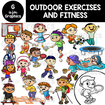Preview of Outdoor Exercise/Activity Clipart