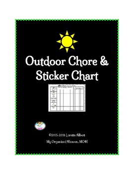 Preview of Outdoor Family Chore Chart