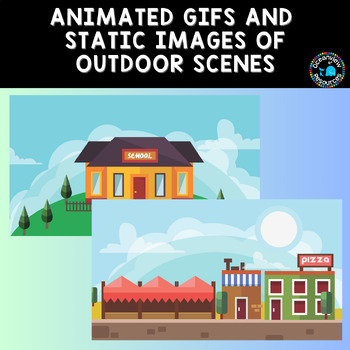Preview of Outdoor  GIF Backgrounds and JPG files, for TPT sellers