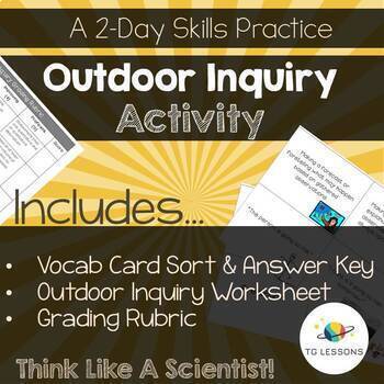 Preview of Outdoor Inquiry - Two Day Science Skill Activity