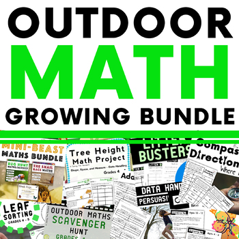 Preview of Outdoor Math Activities Growing Bundle