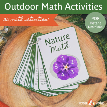 Preview of Outdoor Math Activities | Nature Math Activities | Montessori Math