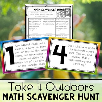 Outdoor Math Scavenger Hunt