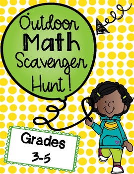 Preview of Outdoor Math Scavenger Hunt