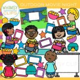 Outdoor Movie Night Clip Art