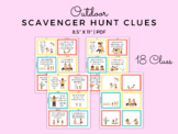 Outdoor Scavenger Hunt Riddle Clues for Kids to Play in the Park or in Backyard
