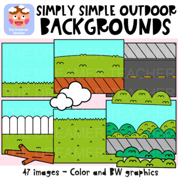 Preview of Outdoor Simple Backgrounds Clipart