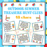 Outdoor summer Scavenger Hunt context Clues activities bra