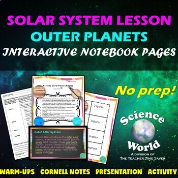 Preview of Outer Planets Lesson | Astronomy Space Science Middle School