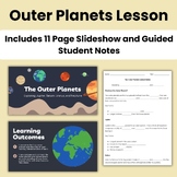 Outer Planets Lesson | Slideshow Guided Notes | Jupiter Sa