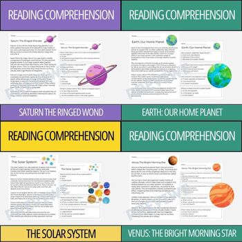 Preview of Outer Space 2nd & 3rd Grade Reading Comprehension - MEGA Bundle