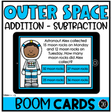 Outer Space Addition and Subtraction Word Problems BOOM™ T