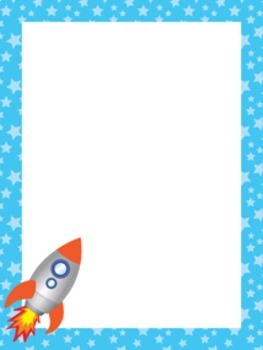 Outer Space Astronaut Writing Paper - 3 Designs - ( 7 1/2x10 ) | TpT
