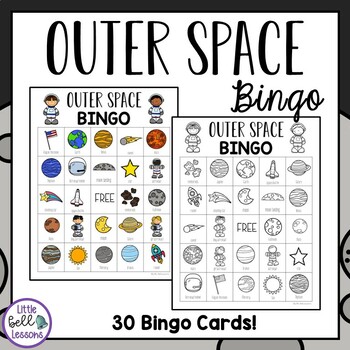 Preview of Outer Space Bingo Cards