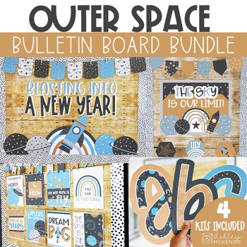 Spaceship Bulletin Board Letters, Galaxy Classroom Décor, Space