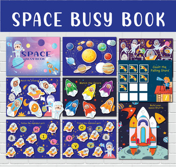 Preview of Outer Space Busy Book. Solar System Learning Binder.
