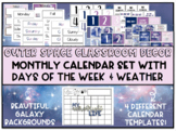 Outer Space Classroom Decor- Calendar, Days of the Week, W