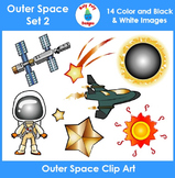 Outer Space Clip Art Set 2