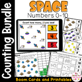 Outer Space Counting Objects to 10 Worksheets - Boom Numbe