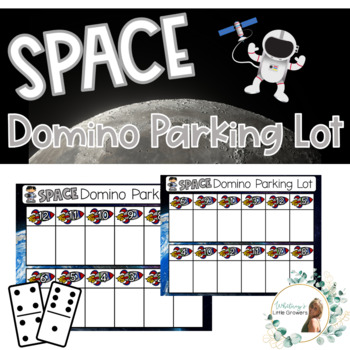 Preview of Outer Space Domino Parking Lot Subitizing Numbers and Addition Facts.