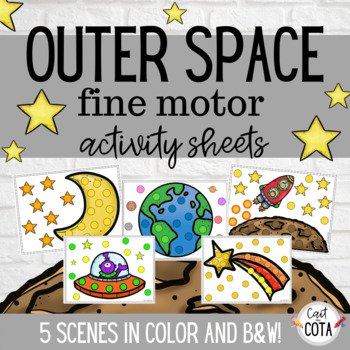 Preview of Outer Space Fine Motor Activity Sheets