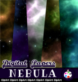 Outer Space Galaxy Background Papers