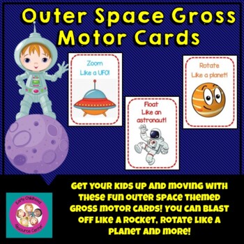 Preview of Solar System/Outer Space Gross Motor Cards