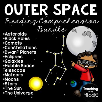 Preview of Outer Space Informational Text Reading Comprehension Bundle Astronomy