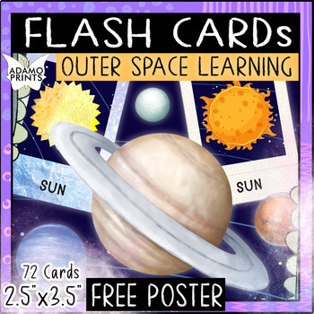 Preview of Outer Space Learning Matching Montessori Preschool Astronomy Educational Prints