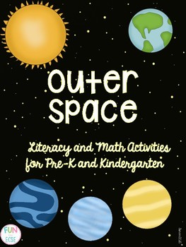 outer space literacy and math activities by fun in ecse tpt