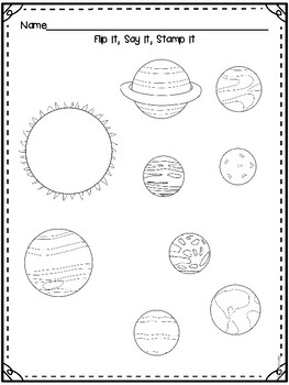 outer space literacy and math activities by fun in ecse tpt