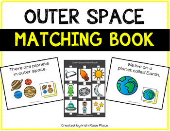 Preview of Outer Space Matching Book (Adapted Book)