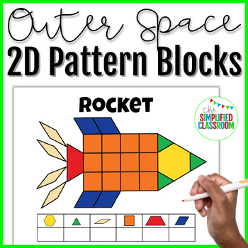 Preview of Outer Space Pattern Blocks Math Activity