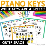 Outer Space Piano Keys Are A Breeze - Astronaut Piano Keyb