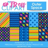Outer Space Planets Digital Papers