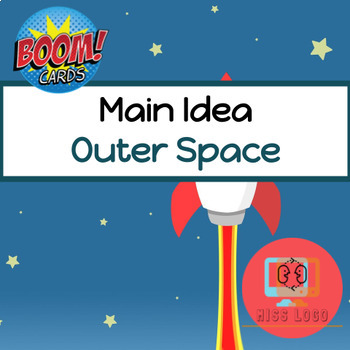 Preview of Outer Space Planets Main Idea Text Structure Science Boom Cards™️ Speech Therapy