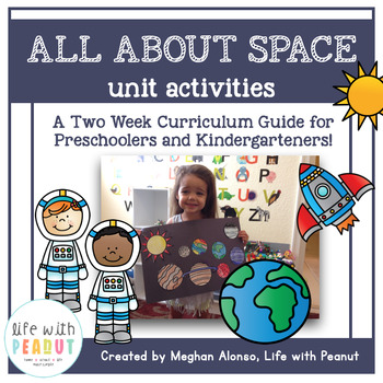 Preview of Outer Space Preschool Theme, Outer Space Curriculum Guide for Kindergarten