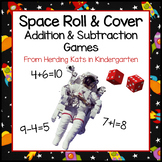 Outer Space Roll & Cover Addition & Subtraction Games