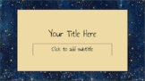Outer Space Science Google Slides Theme