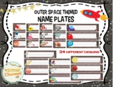 Outer Space Theme Name Plates