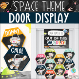 Outer Space Theme Welcome Door Display (Watercolor Galaxy 