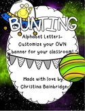 Outer Space Themed Buntings- Customize Your Own Banner!