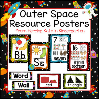 Outer Space Classroom Decor by Herding Kats in Kindergarten | TPT