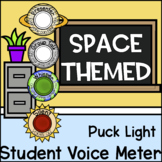 Outer Space Themed Puck Light Voice Meter to Monitor Voice Levels