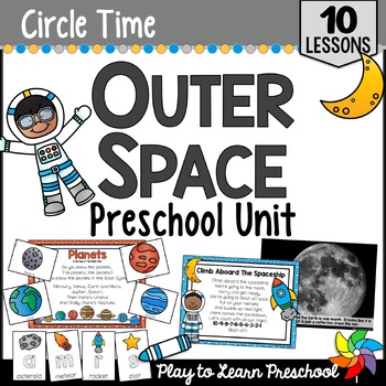 Preview of Outer Space Unit Astronaut Planets Activities Lesson Plans for Preschool Pre-K