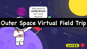 Preview of Outer Space Virtual Field Trip - (Google Slides™)