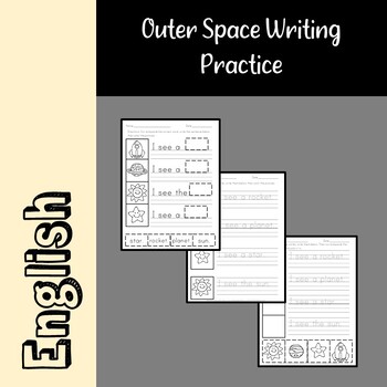 Preview of Outer Space Writing Practice