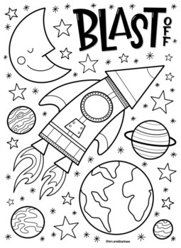 Preview of Outer Space coloring page